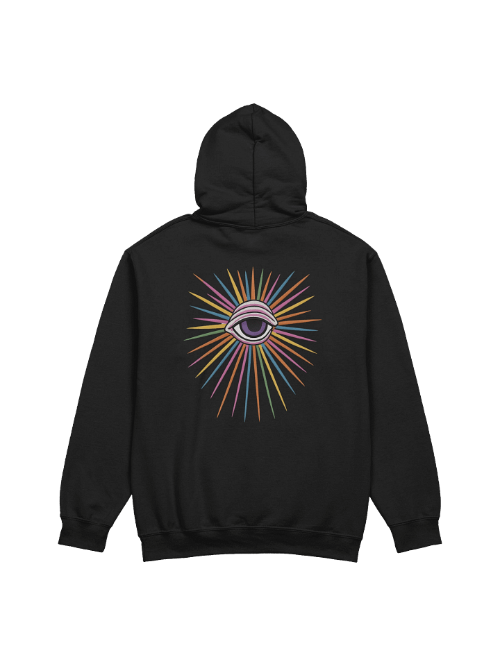 Woman's Black PWR Radiating Eye Hoodie 5x product image (2)