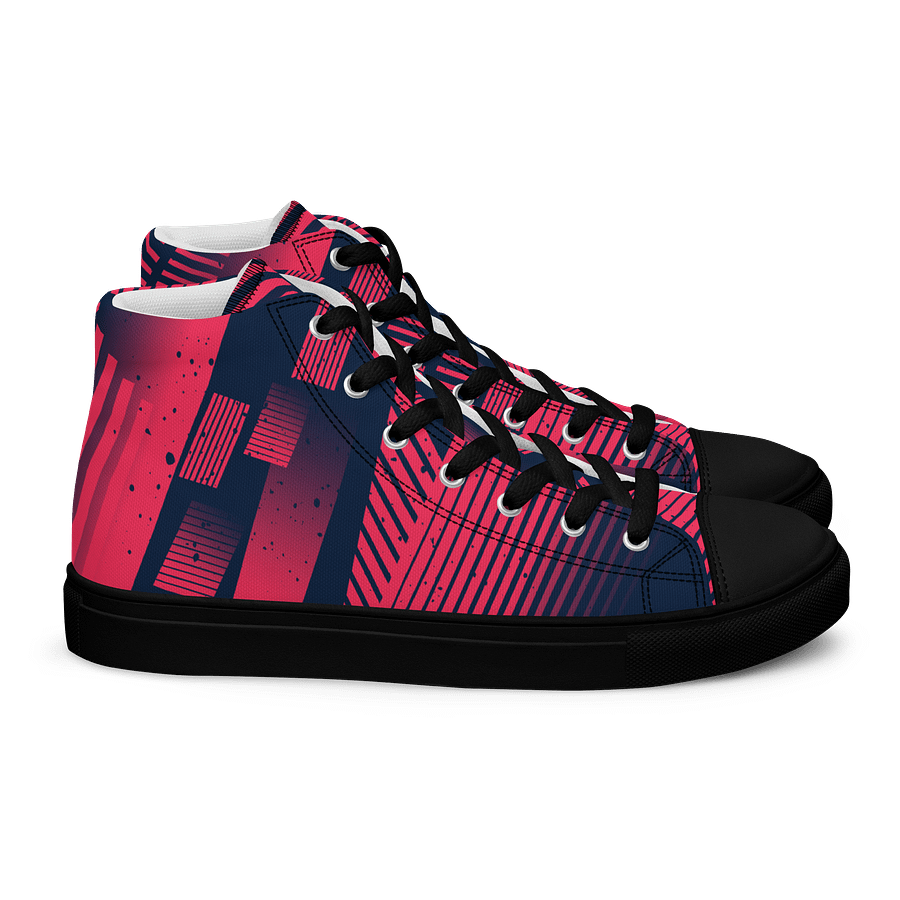 Red Stripes | Women's High Top Sneaker product image (3)