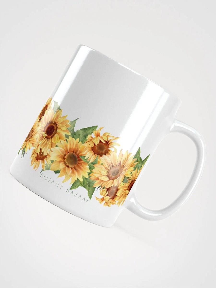 Sunflower All Around White Ceramic Mug product image (7)