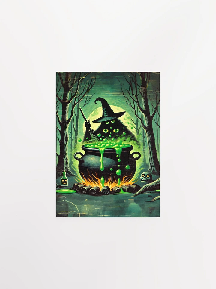 Cauldron Monster Stirring Witch's Brew Poster product image (7)