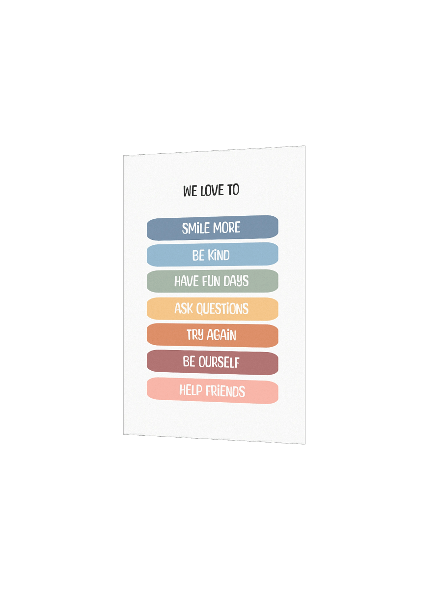 We Love To Wall Art Poster product image (3)