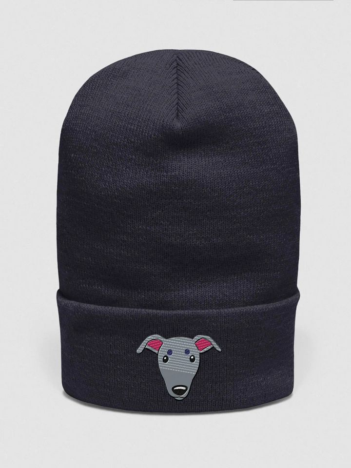 Whippet Dog Face Embroidered Beanie product image (11)