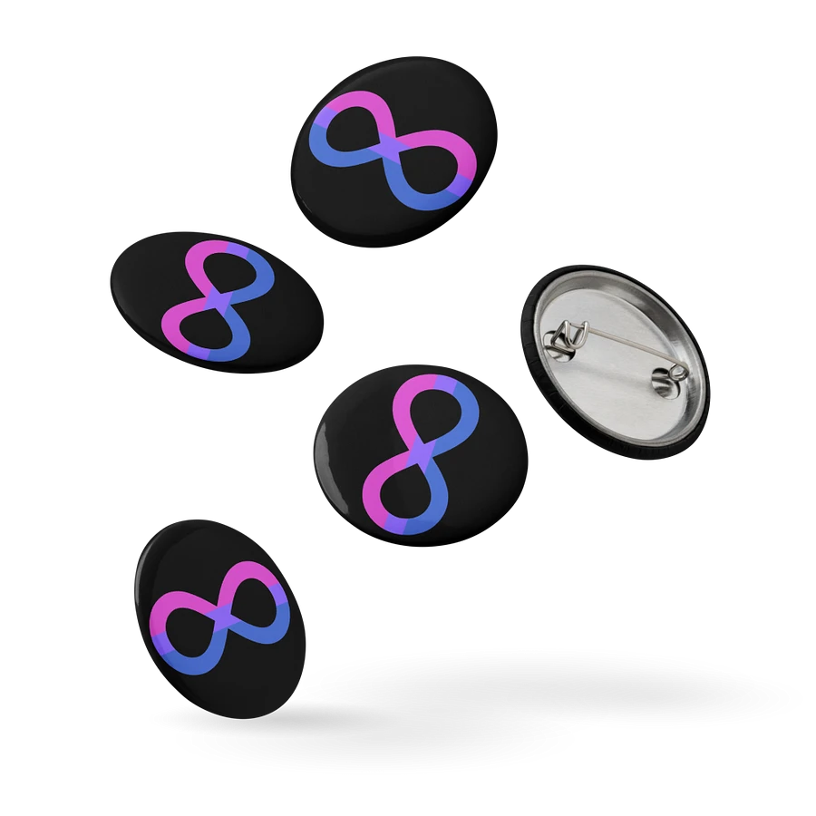 Bi Autistic Infinity Pin Set product image (5)