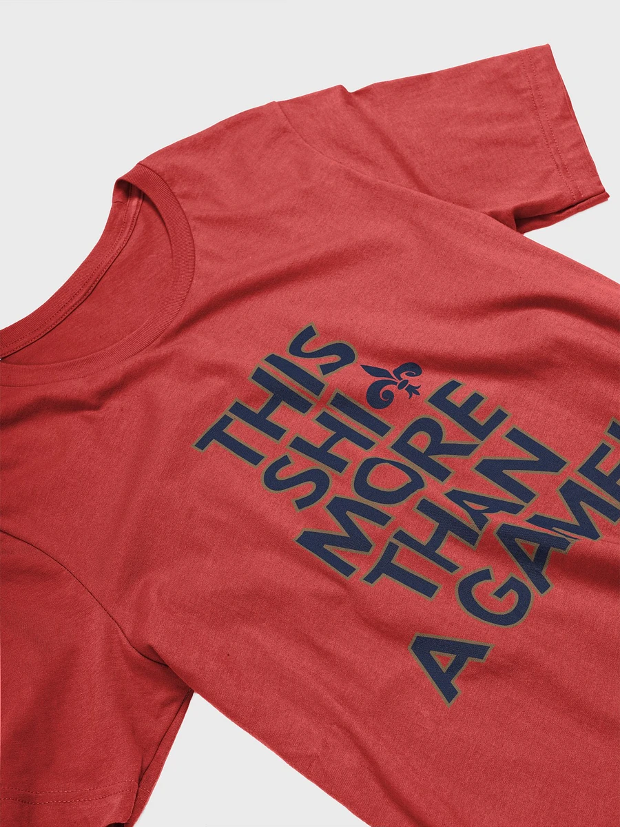 This Shit More Than A Game Shirt (Red and Navy Blue) product image (3)