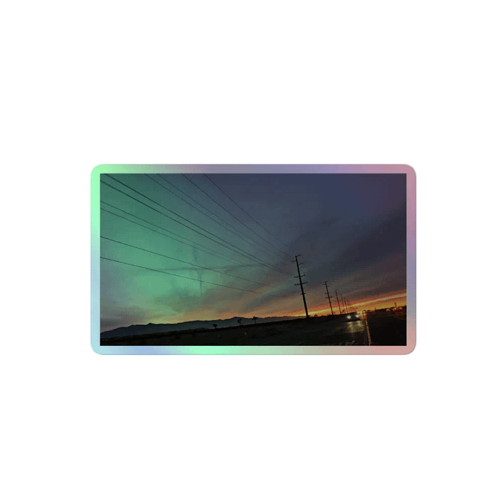 Cali's Winter Sunset_view Sticker product image (2)