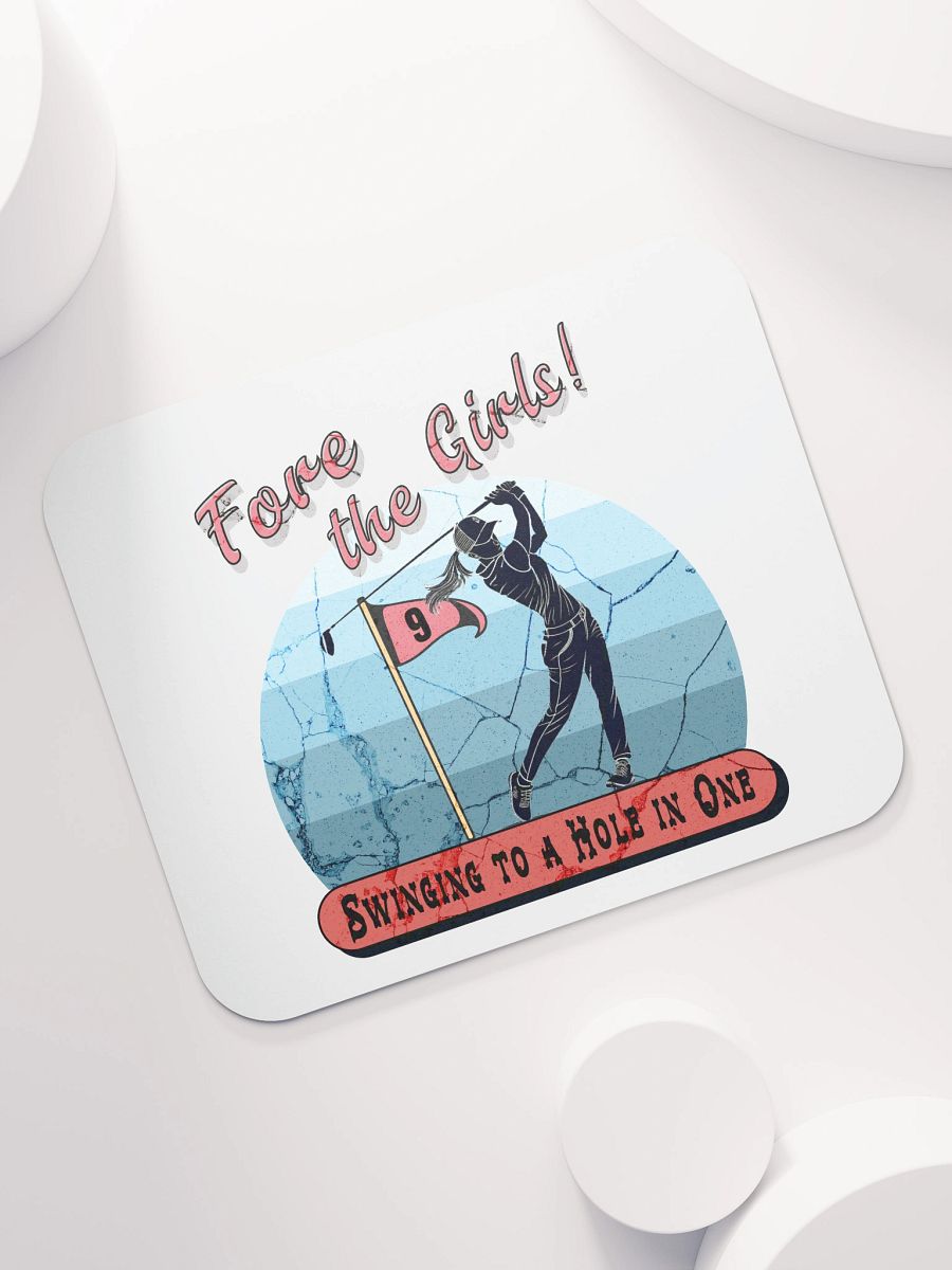 Fore The Girls Swinging To A Hole In One Golfing to Success Mouse Pad product image (5)