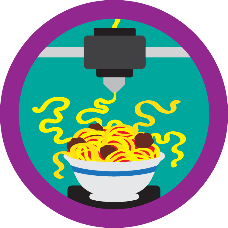 3D Print Fail (de)Merit Badge Magnet (2 in) product image (1)