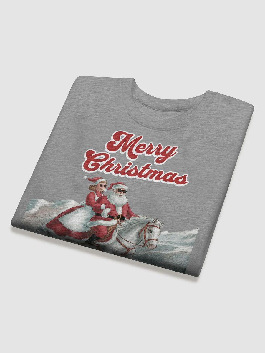 Mr. and Mrs. Santa Claus Horse Riding Sweatshirt product image (25)