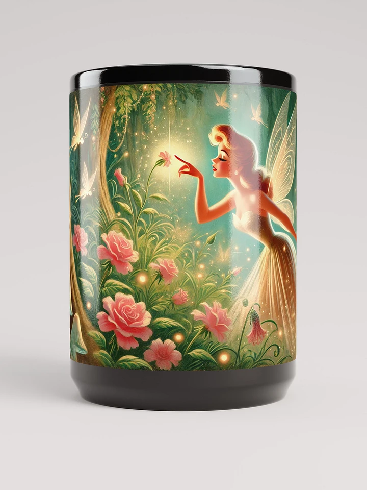 Flower Fairy - Black Glossy Mug 15 oz product image (1)