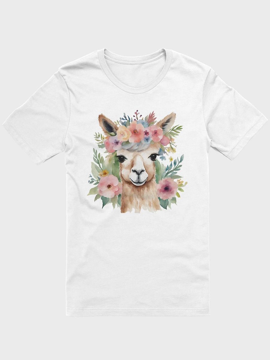 Watercolor Alpaca and Flowers product image (1)