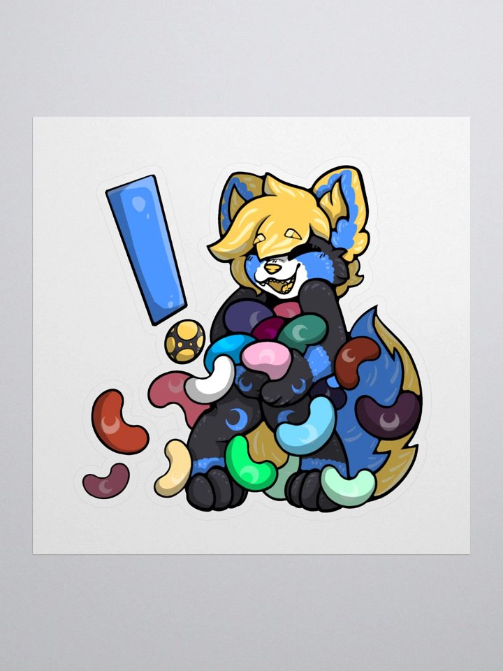 All The Moon Beans Sticker product image (1)