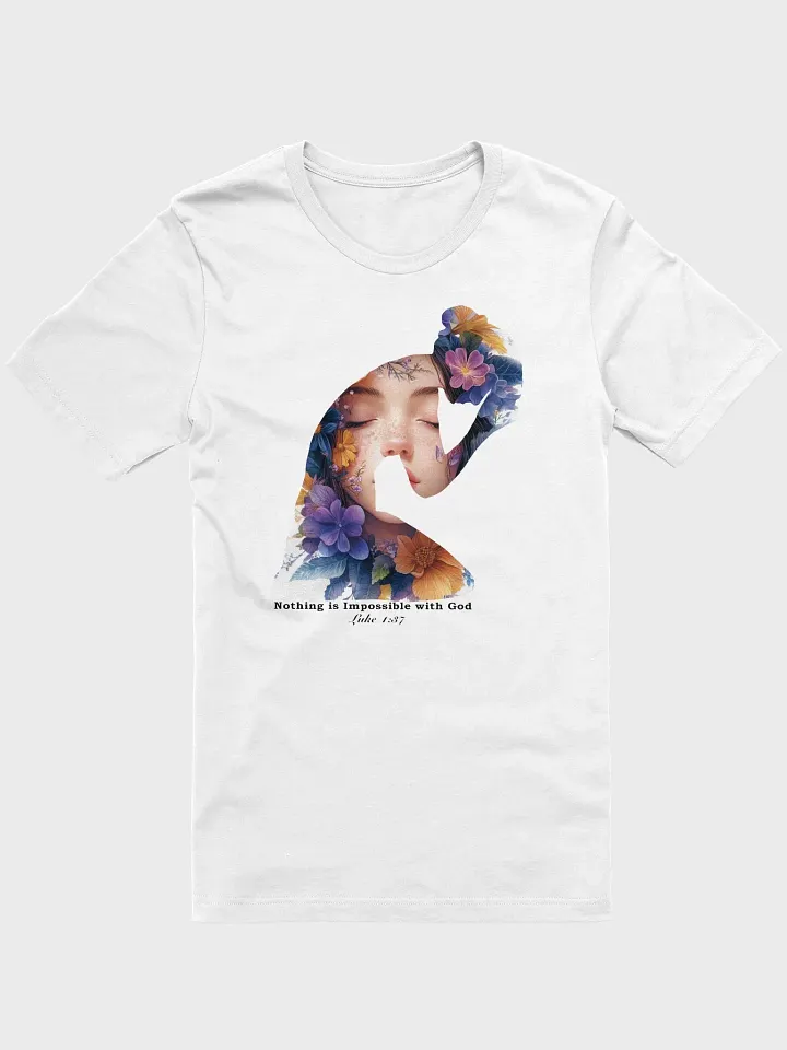 Nothing Is Impossible with God Woman Silhouette T-Shirt product image (2)
