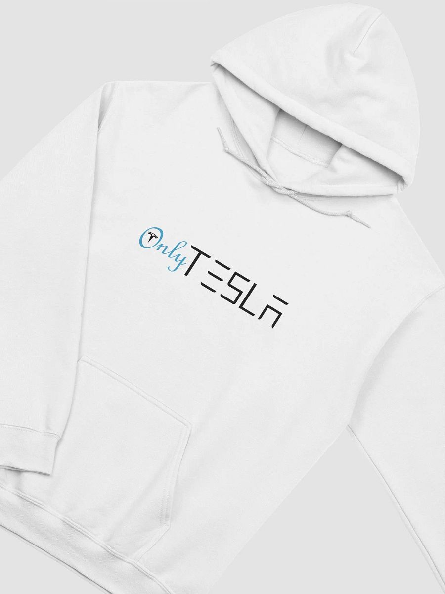 "OnlyTesla" White Hoodie product image (2)