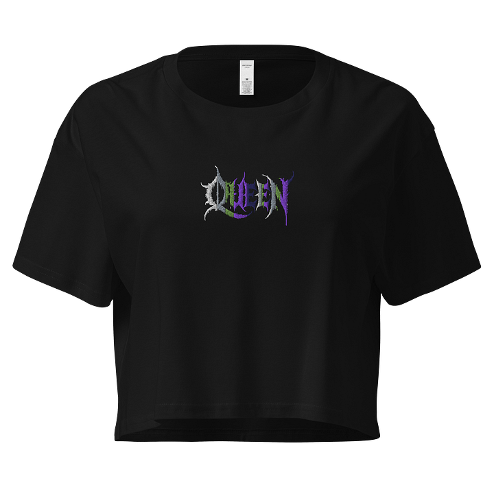 Gothic Gradient 'QUEEN' Crop Top product image (1)