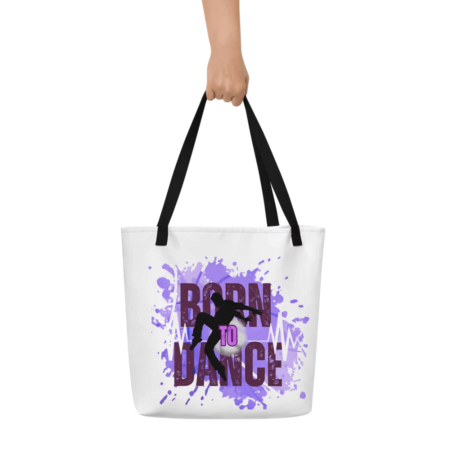 Expressive Born to Dance His Silhouette All-Over Tote Bag product image (10)