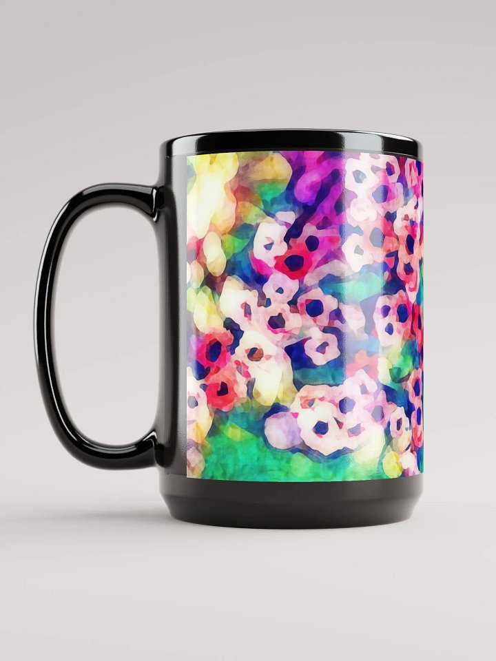 Abstract Graphic | Black Coffee Mug | Tea Tree Floral product image (1)