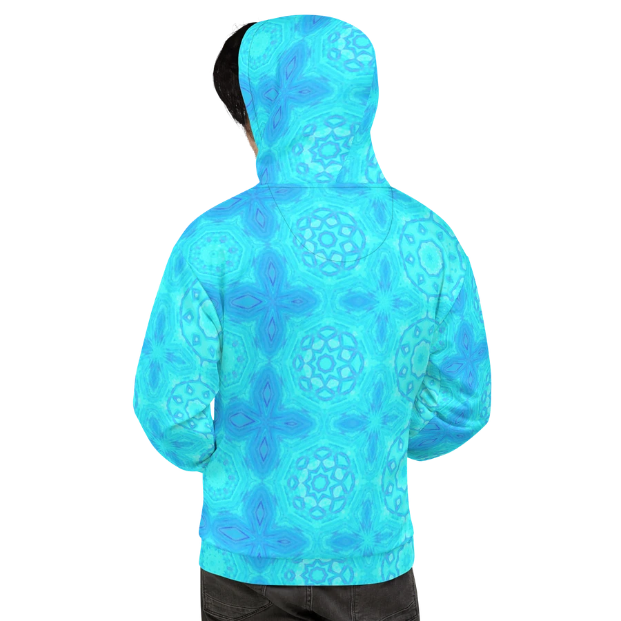 Abstract Turquoise Pattern Unisex Hoodie product image (7)