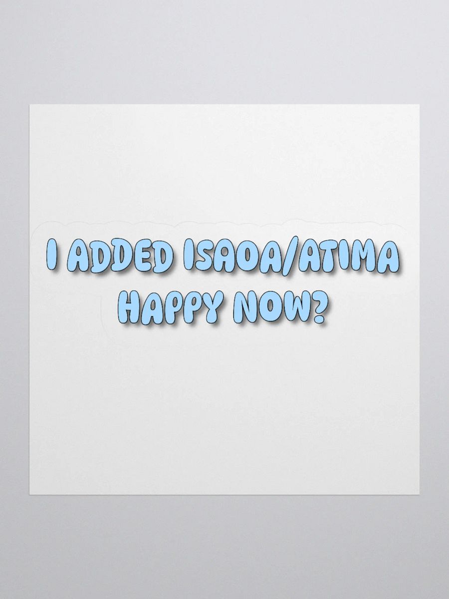 ISAOA/ATIMA Sticker product image (1)