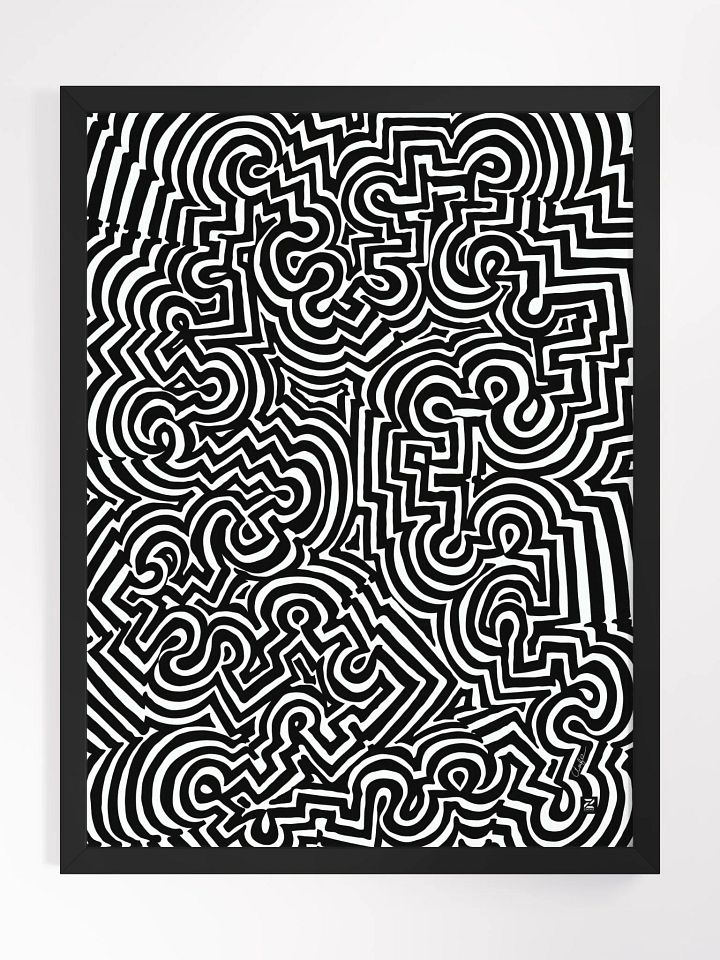 Zenlinez Optical Allusion Wood Matte Poster product image (2)