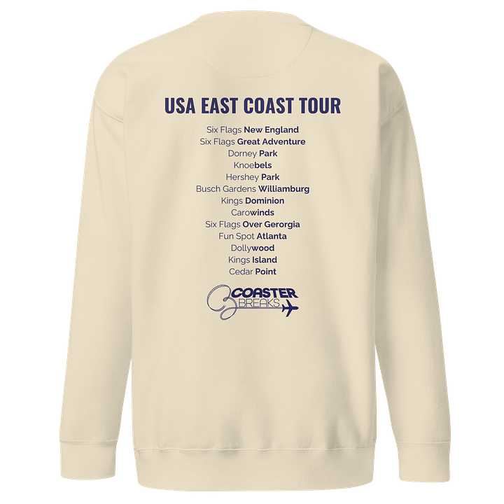USA East Coast Tour Square Logo Sweatshirt - Light Colours product image (1)