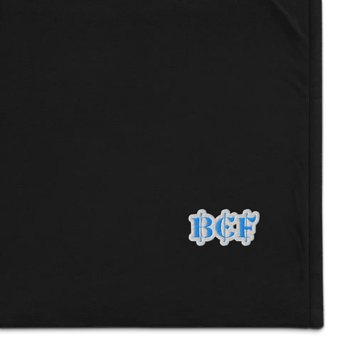 BCE Artistic Interconnected Letters Sherpa Blanket product image (1)