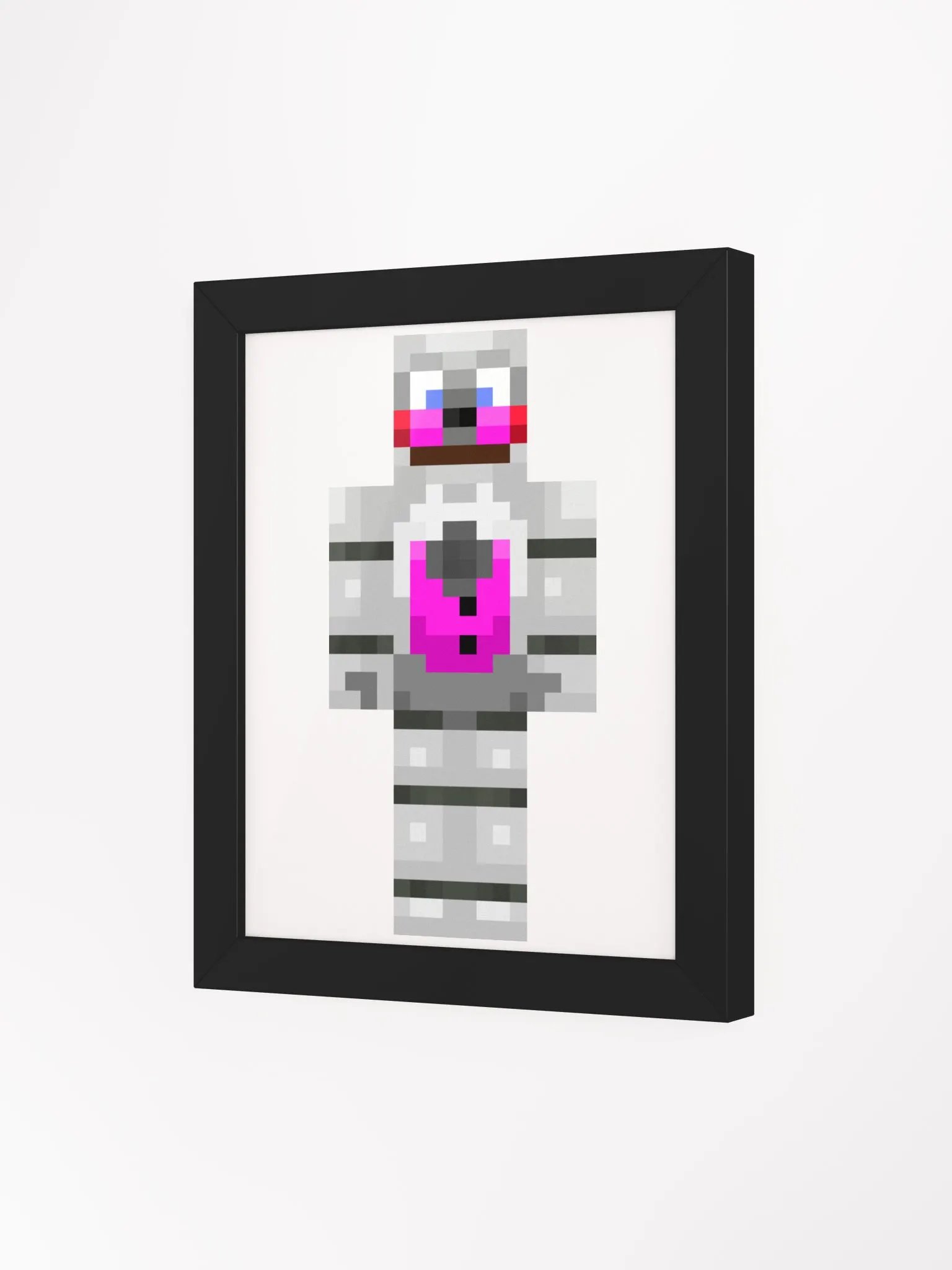 Funtime3Freddy3 Minecraft Skin Portrait Framed High-Quality Matte Poster product image (3)
