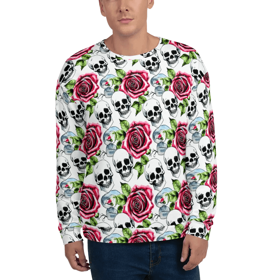 Skull Rose Harmony Recycled Sweatshirt product image (7)