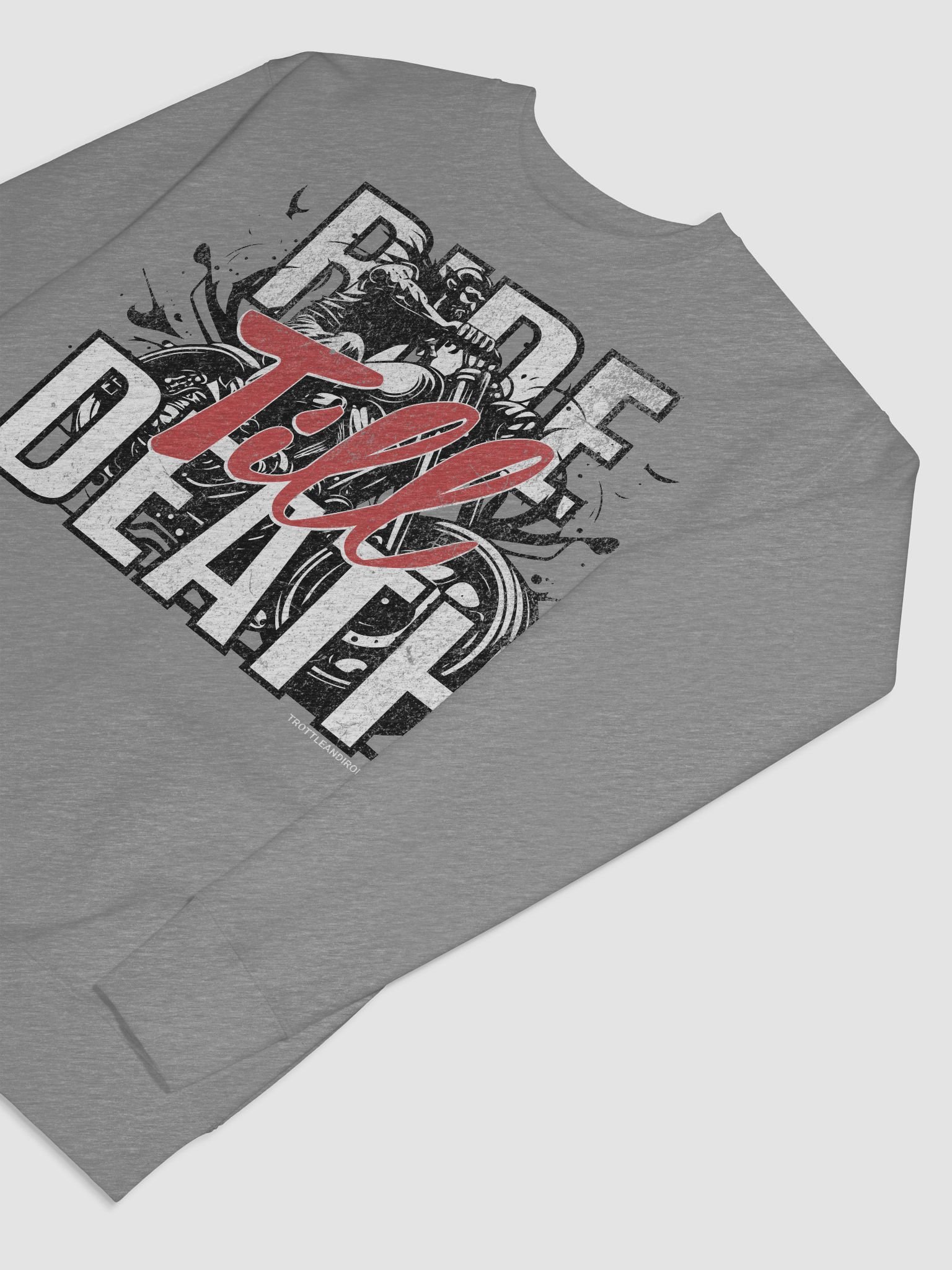 Throttle & Iron “Ride Till Death” Heavyweight Crewneck product image (43)