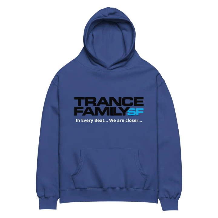 TranceFamilySF Blackover Blue No Zip Hoodie product image (2)