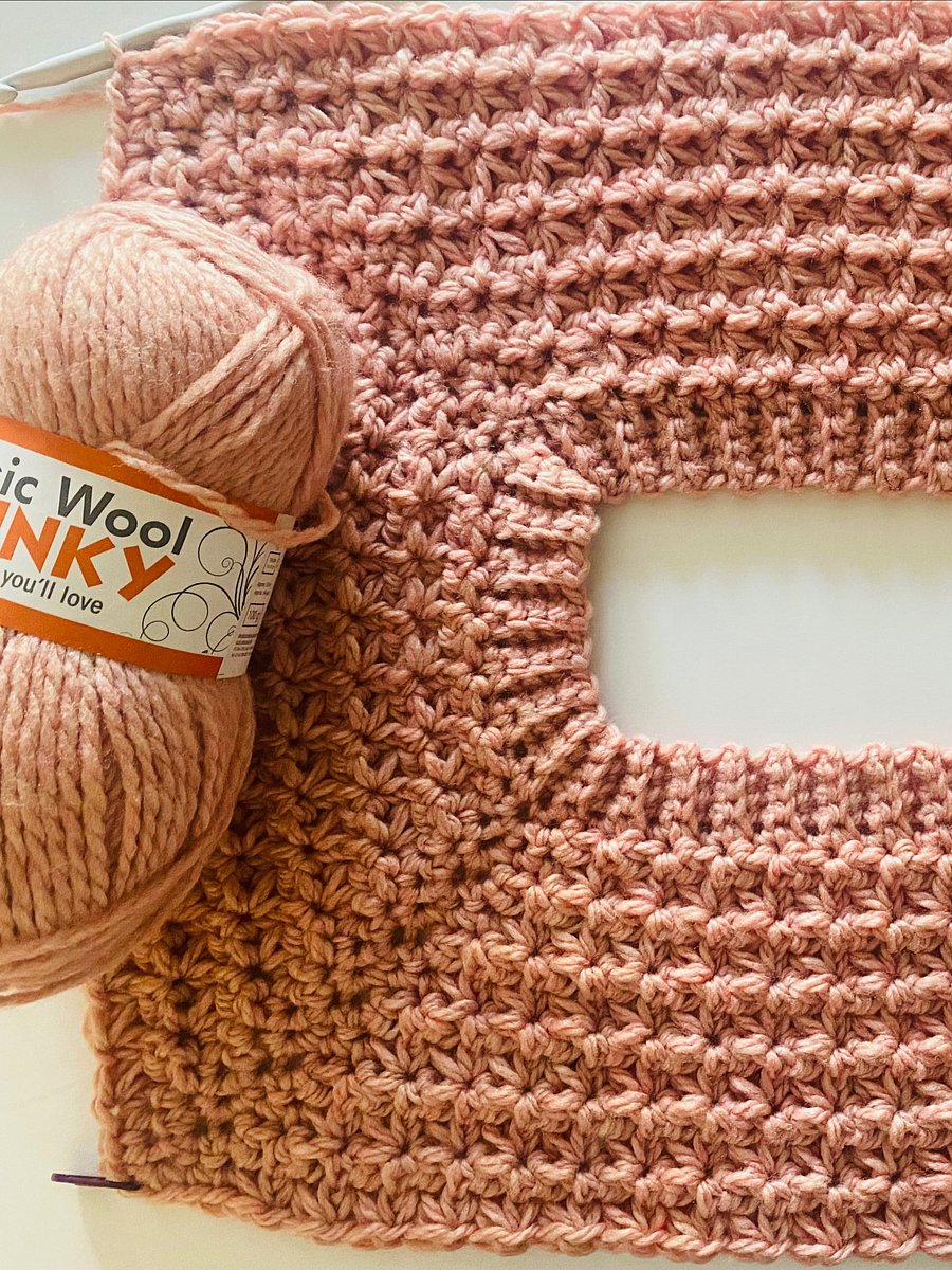 Crochet Raglan Trinity Stitch Sweater Written Pattern product image (5)