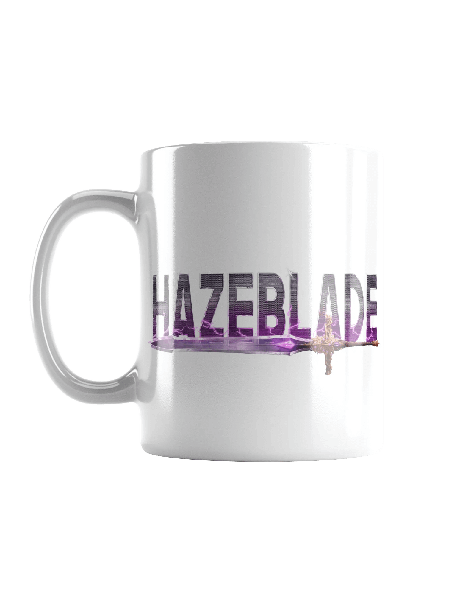Hazeblade Lightning Sword White Glossy Mug product image (6)