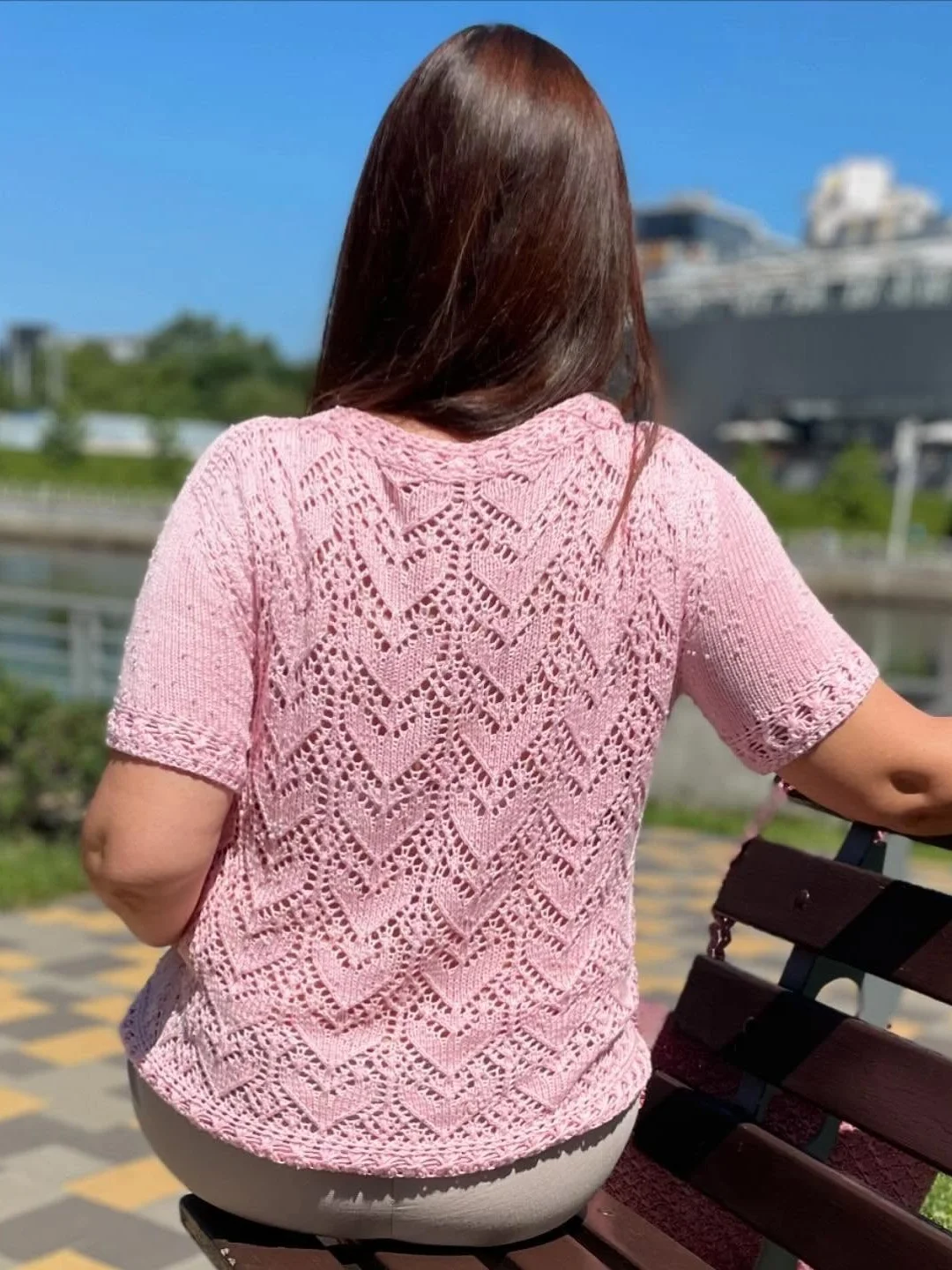 Схема вязания спицами - топа SAKURA-Топ с индивидуальной выкройкой product image (1)