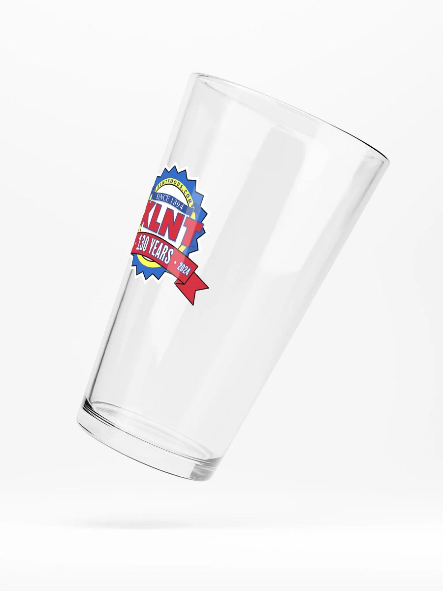 XLNT Foods 130th Anniversary Logo Shaker Pint Glass product image (4)
