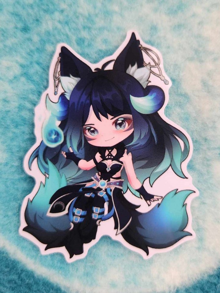 Moonvale Chibi Kitsune Sticker product image (1)