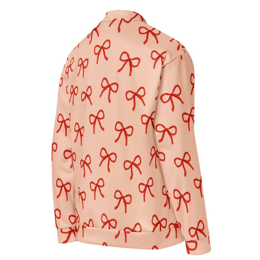 Dainty Bows Orange Bomber Jacket product image (7)