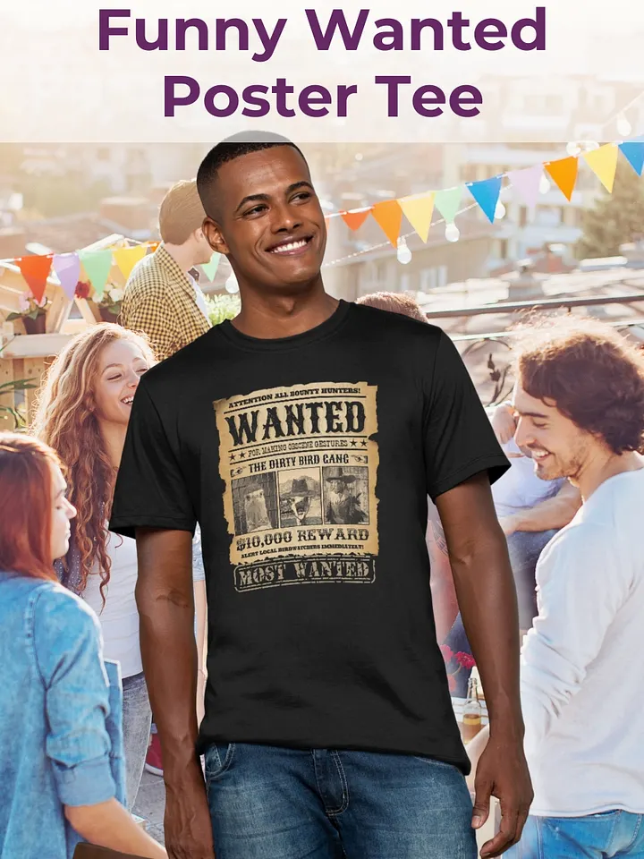 Wanted Dirty Bird Gang Comfort Colors Heavyweight T-shirt product image (1)