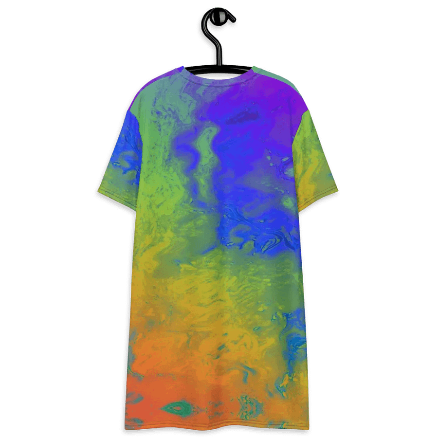 Rainbow Abstractions Ladies T Shirt Dress product image (12)