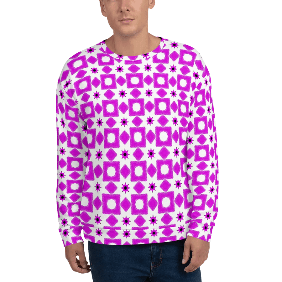 Abstract Fun Pattern Unisex All Over Print Sweatshirt product image (7)