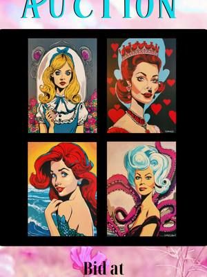 elockwoodart.com/auction AUCTION APRIL 1st-7th NOW IS YOUR CHANCE! ALICE QUEEN OF HEARTShttps://www.elockwoodart.com/auction AUCTION APRIL 1st-7th NOW IS YOUR CHANCE! ALICE QUEEN OF HEARTS ARIEL URSULA ORIGINAL PRICE: $250 EACH STARTING BID: $150 EACH **ADDITIONAL SHIPPING COST WILL BE ESTIMATED AFTER WINNING BID AND BILLED TO THE WINNER* ARIEL URSULA ORIGINAL PRICE: $250 EACH STARTING BID: $150 EACH **ADDITIONAL SHIPPING COST WILL BE ESTIMATED AFTER WINNING BID AND BILLED TO THE WINNER* #disney #auction #art #artist #painting #painter