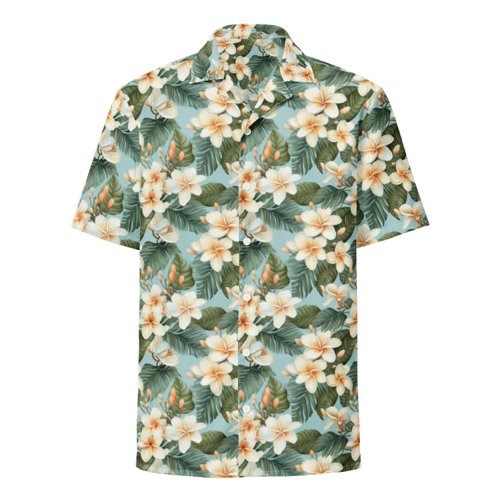 Plumeria Floral Hawaiian Shirt product image (1)