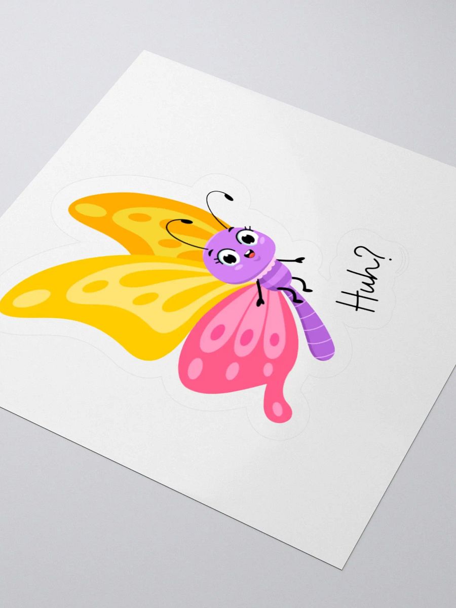 Shocked Butterfly Kiss Cut Sticker product image (3)