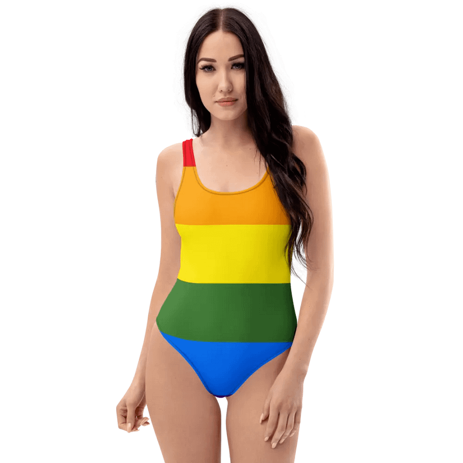 Rainbow Stripes All-Over Swimsuit product image (1)