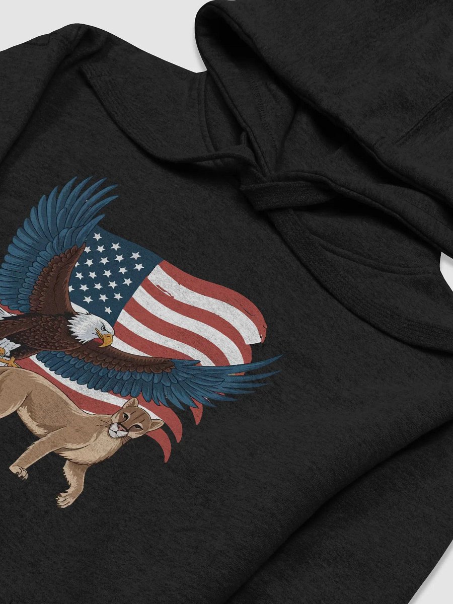 Bald Eagle with Cougar and USA-Flag product image (3)