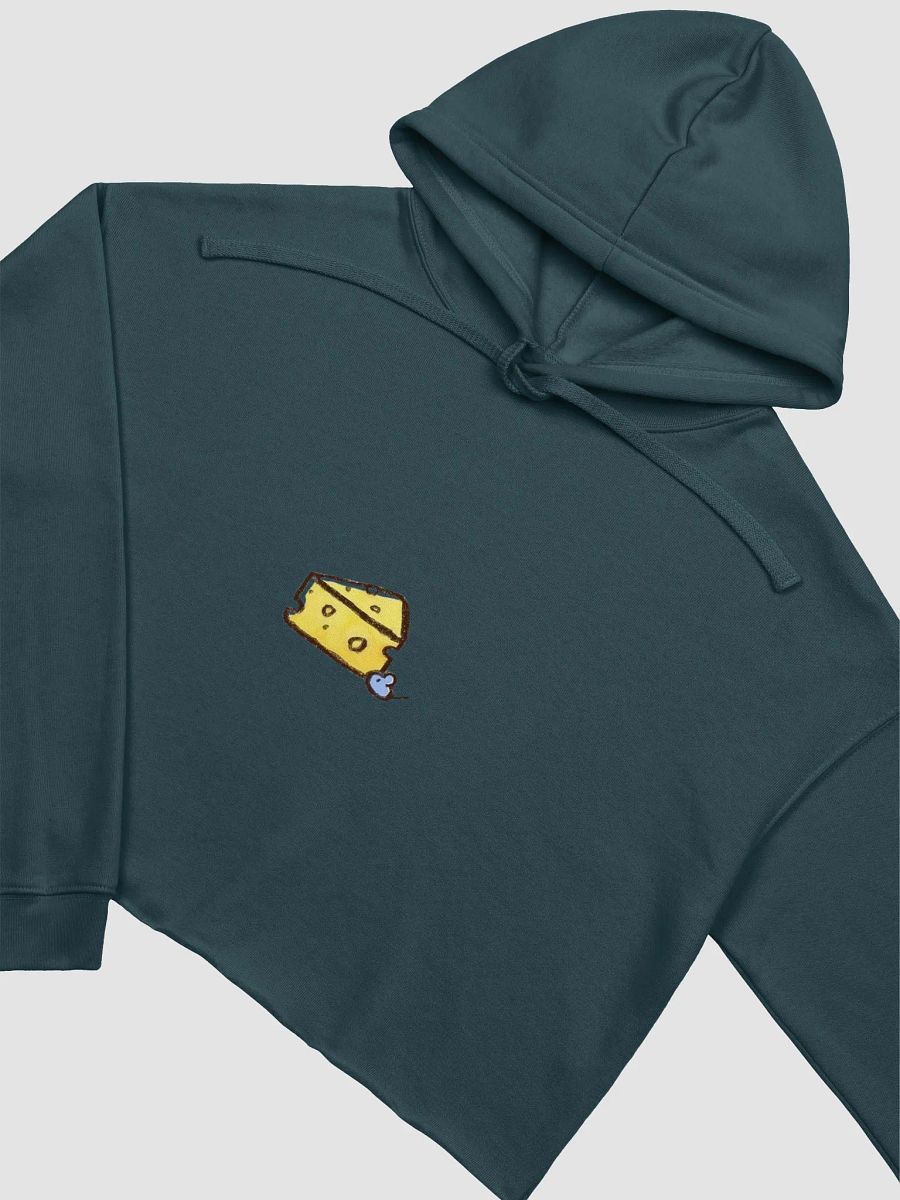 Cute Cartoon Cheesy Mouse Crop Hoodie product image (25)
