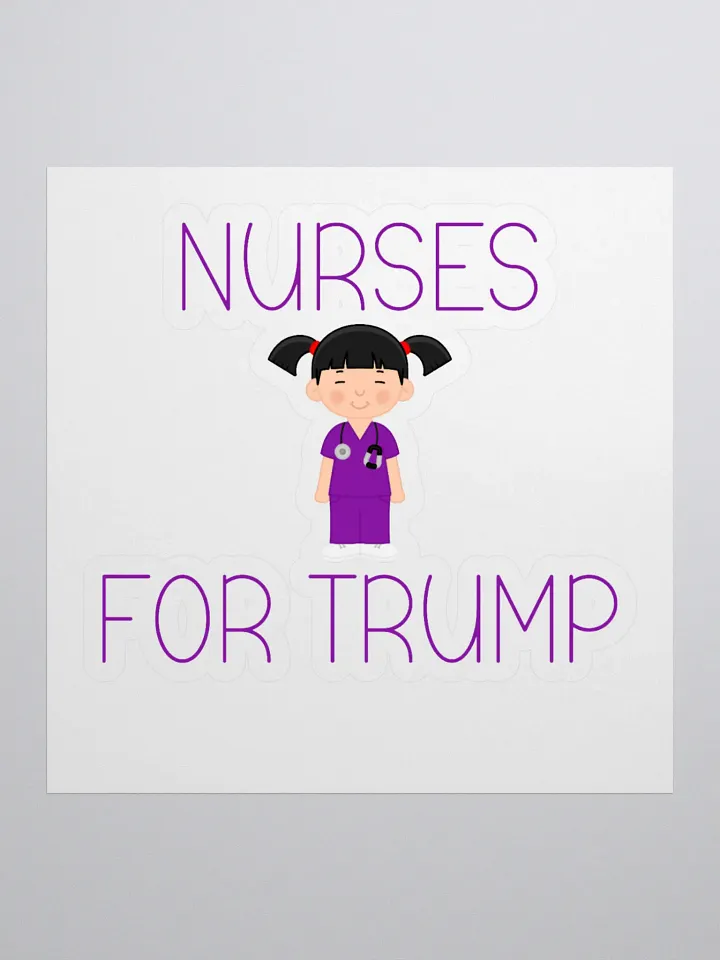 Nurses For Trump (F) Sticker product image (1)