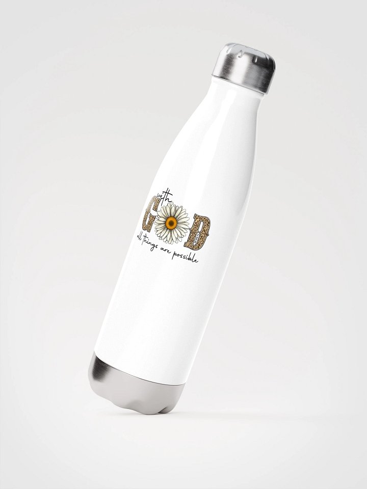 GOD All Things Are Possible Stainless Steel Water Bottle product image (2)