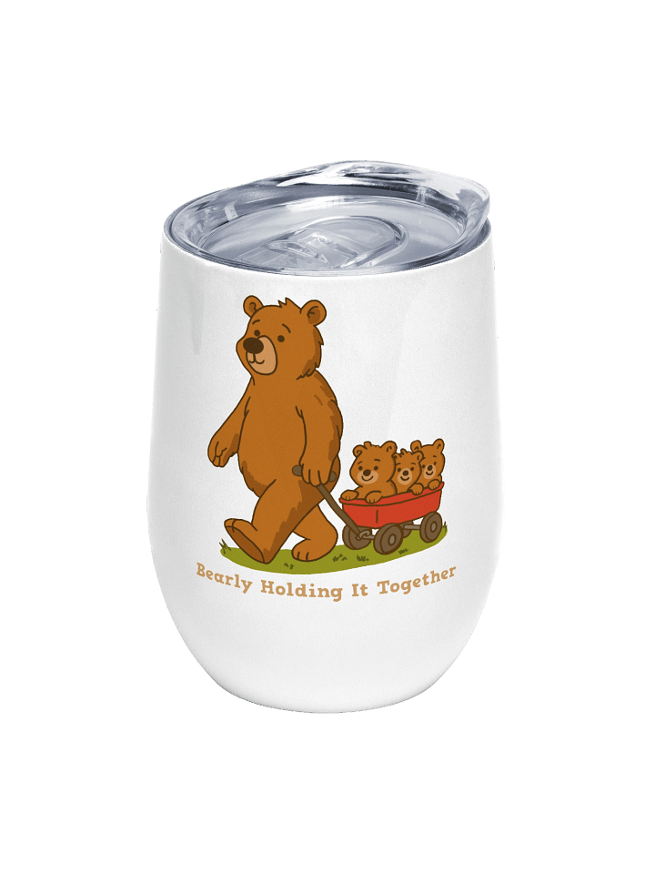 Bearly Holding It Together Wine Tumbler product image (1)