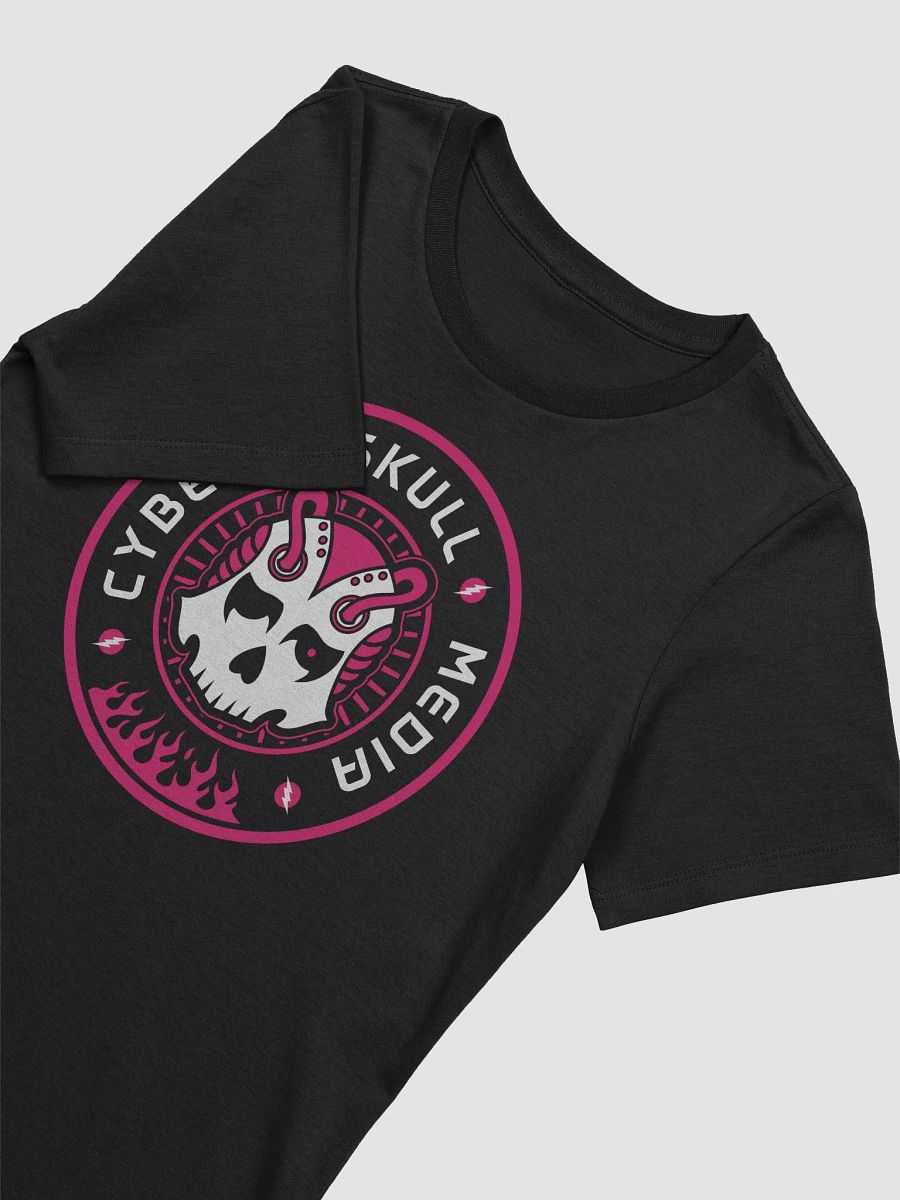 Cyber Skull Media Logo Tee | Pink (Women's Fit) product image (3)