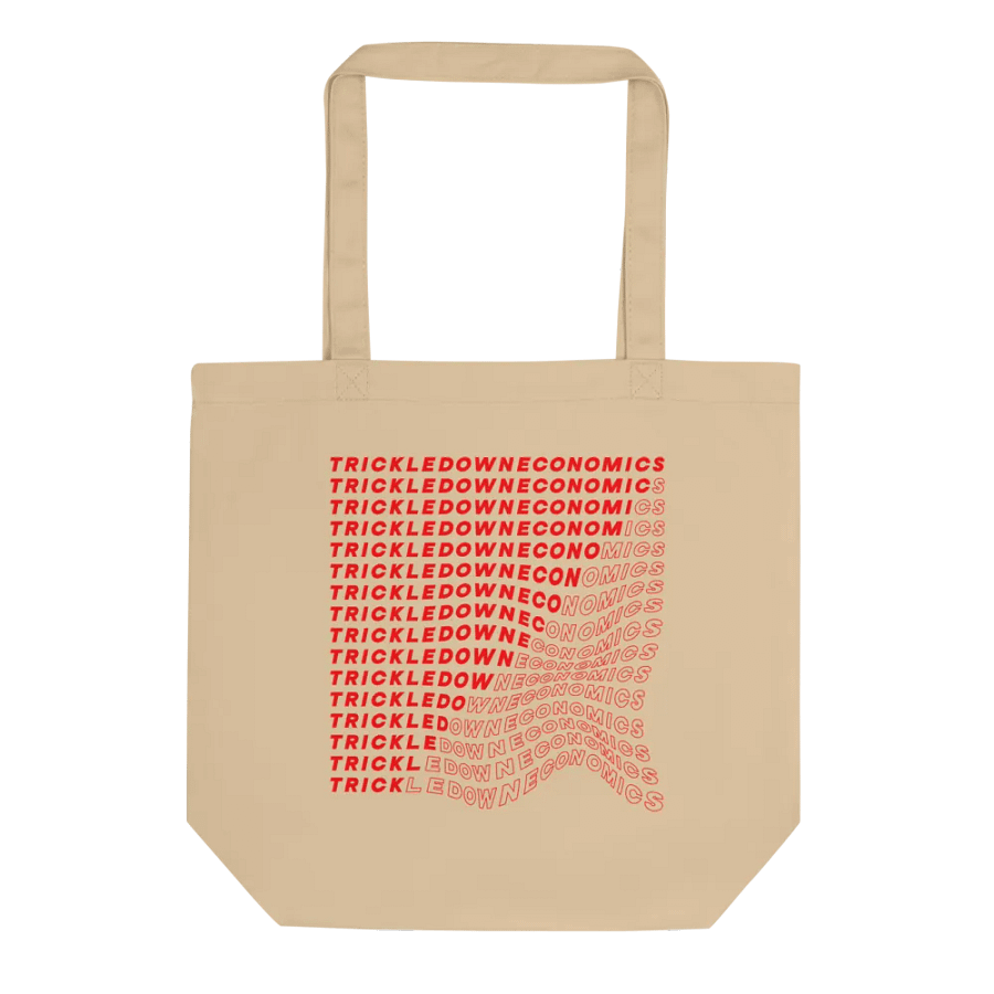 Trick Economics Tote (red text) product image (2)