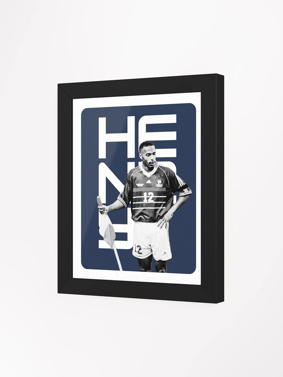 Thierry Henry BW France Name Art Framed Print product image (4)
